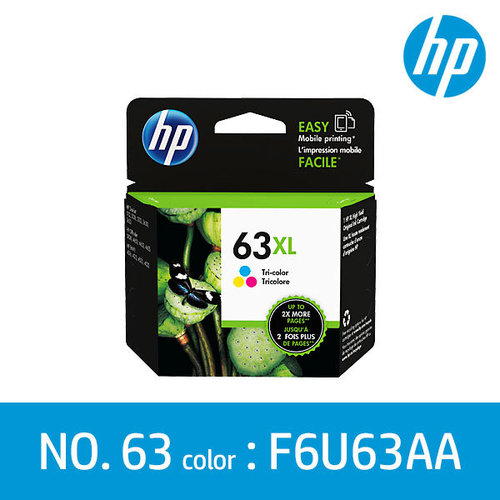 HP 63XL F6U63AA 컬러 잉크(DJ1112/330매)/KH